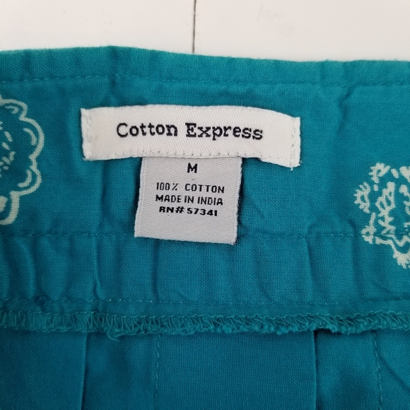 Cotton Express skirt with ribbon and sequins sz M - Picture 3 of 7